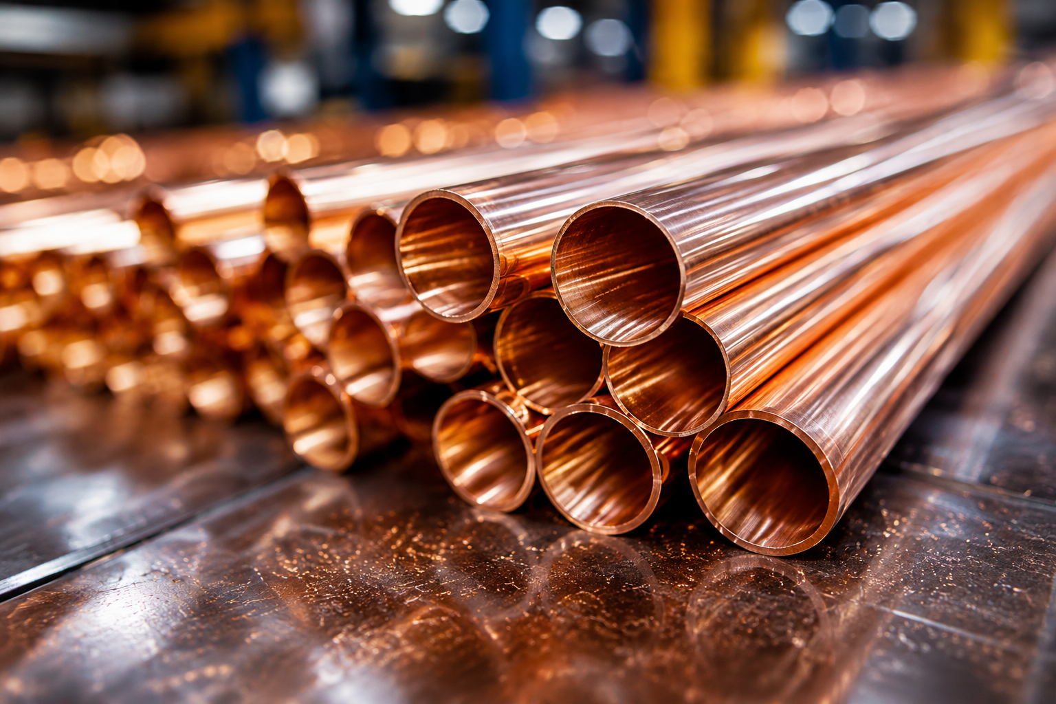 Commercial AC Copper Pipe Line Work